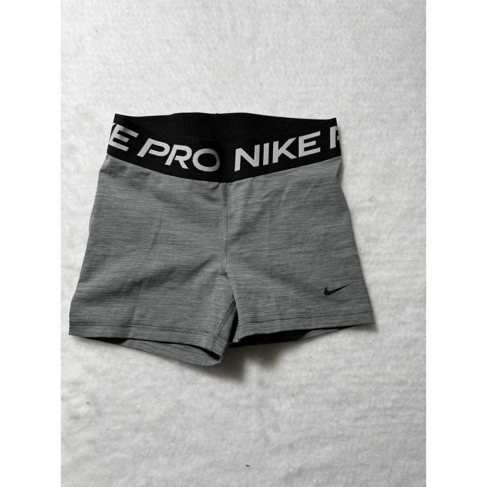 Nike Pro Dri-FIT Compression Shorts Lot of 2 Gray Black Womens Small S